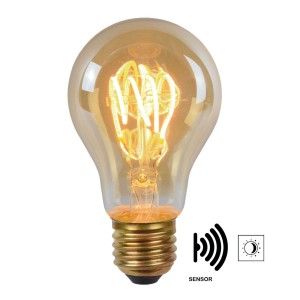 Żarówka LED E27 A60 4W 2 200 K bursztyn czujnik
