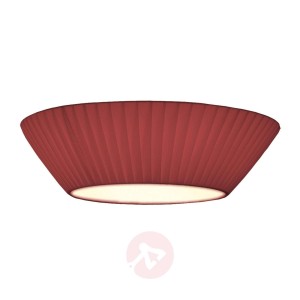 Prosta lampa sufitowa Emma, śr. 50 cm bordo