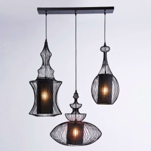 Wystawna lampa wisząca SWING IRON TRE