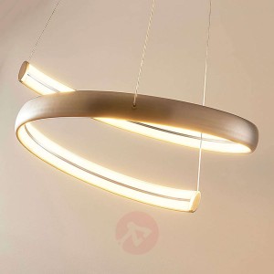 Risto niklowana lampa wisząca LED