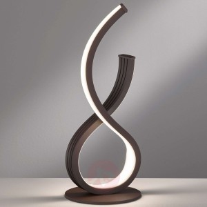 Lampa stołowa LED Hedi o wygiętym kształcie, 47 cm