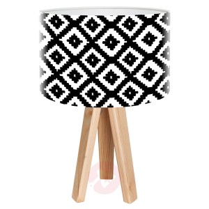 Trójnożna lampa stołowa Marlon w stylu retro