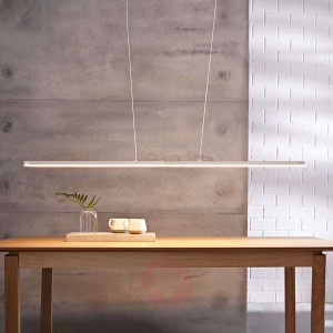 Marga – biała lampa wisząca LED,regulowana długość