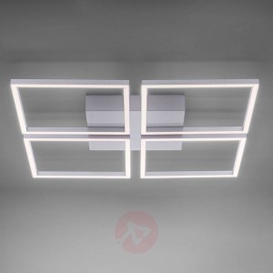 4-punktowa lampa sufitowa LED Quadra, ściemniana