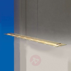 Złocona lampa wisząca Skyline LED ze ściemniaczem