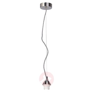 Lampa wisząca Silas z czarno-białym kablem tekstyl