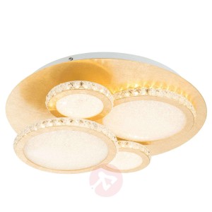 Lampa sufitowa LED Tilo złota, 3 000 K 36W