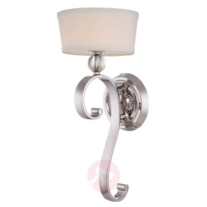 Elegancka tekstylna lampa ścienna Madison Manor