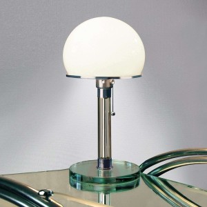 Szklana lampa stołowa Wagenfeld