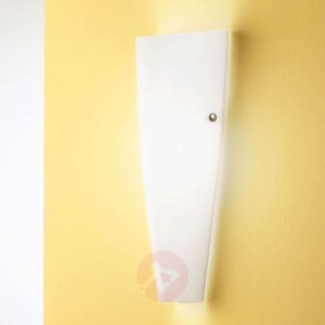 Szklana lampa ścienna DEDALO, biała