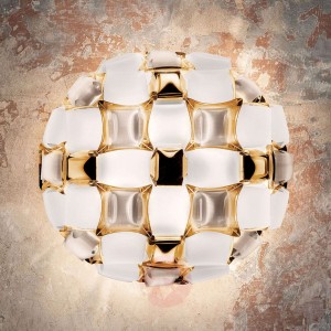 Slamp Mida lampa sufitowa, 50 cm, biało-złota