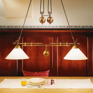 Menzel Anno 1900 regulowana lampa wisząca 2-pkt.