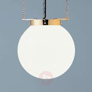 Lampa wisząca w stylu Bauhaus mosiądz 30 cm