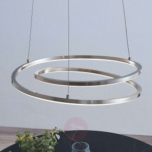 Lindby Davian lampa wisząca LED ściemniana, nikiel