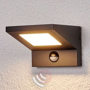 Zewnętrzna lampa ścienna LED LEVVON z czujn. ruchu