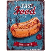 Dekoracja ścienna Fast Food