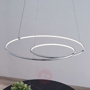 Lindby Lucy lampa wisząca LED, 70cm, chrom
