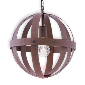 Metalowa lampa wisząca Westbury o stylistyce rdzy