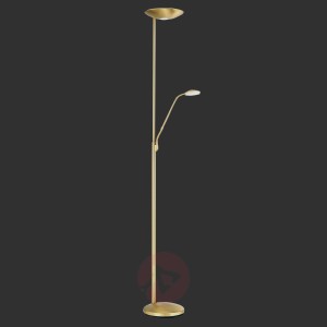 Lampa LED oświetlająca sufit Cobra mosiądz