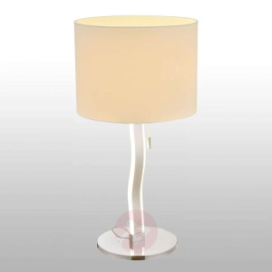 Maren – tekstylna lampa stołowa z LED w podstawie