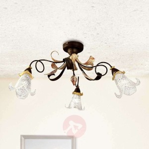 Kwiatowa lampa sufitowa Giuseppe 3-punktowa