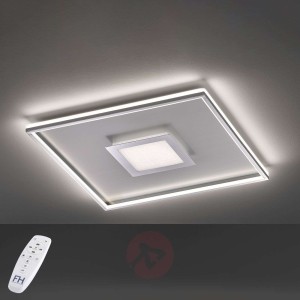 Lampa sufitowa LED Bug kwadratowa, chrom 60x60cm