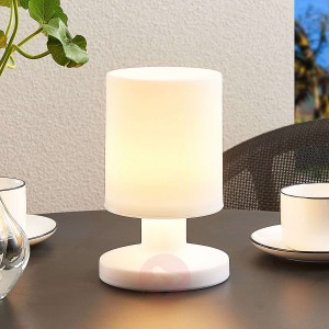 Lindby Grisella lampa stołowa LED akumulator, IP44
