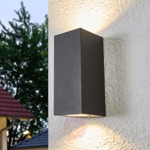 Szaro-grafitowa 2-punktowa lampa zewnętrzna Xava