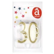 Actuel - Świeczka urodzinowa złota - 30