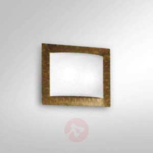 Lampa ścienna Metwally, rdza, 25 x 33 cm