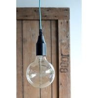 Lampa sufitowa Single Black and Turquoise