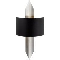 Lampa ścienna Ursula One Black Silver