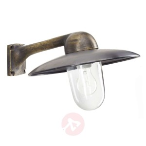 Lampa ścienna zewnętrzna Stabila mosiądz-miedź