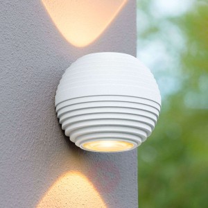 Ayo – 2-punktowy kinkiet zewnętrzny LED, biały