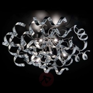 Lśniąca lampa sufitowa Silver