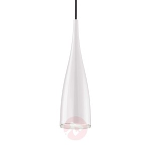 Grok Clear lampa wisząca klosz biały przezroczysty