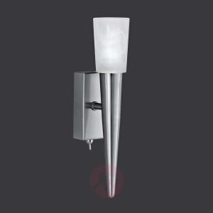 Urocza lampa ścienna Flame biała
