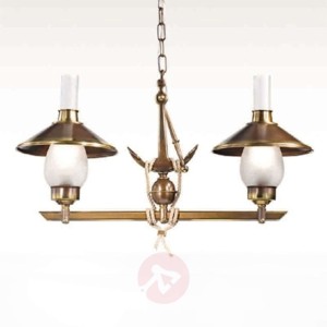 2-punktowa lampa wisząca Grecale z kotwicą