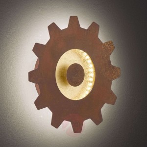 Leif - kinkiet LED ze złotym akcentem