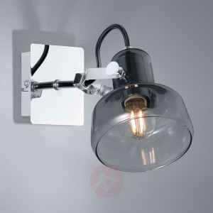 Lampa ścienna Kolani ze szklanym kloszem