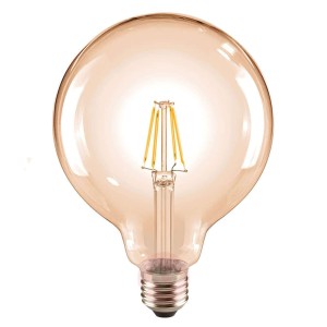Żarówka kulista LED E27 6W 824 G125, złoty