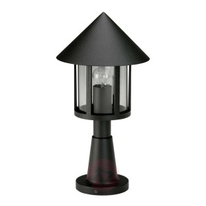 Inspirująca lampa na cokół LAMPIONE czarna