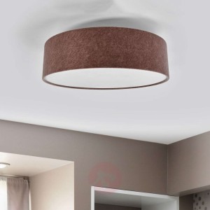 Lampa sufitowa Gala, 60cm, filcowy brązowy beż