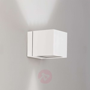 Lampa ścienna DAU w kształcie kostki, góra-dół, b.