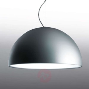 Lampa wisząca w kolorze aluminium CUPOLA 54 cm