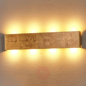 MAJA - złota lampa ścienna LED MAJA, ściemniana