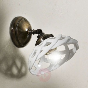 Emanuel – subtelna ceramiczna lampa ścienna