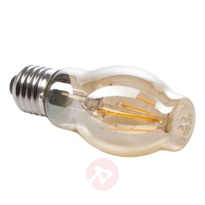 Złota żarówka filament LED E27 6W 820