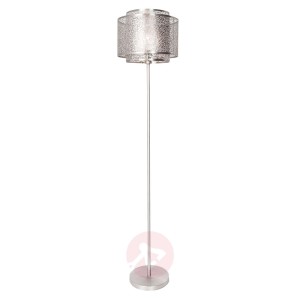 By Rydéns Mesh lampa podłogowa, srebrna
