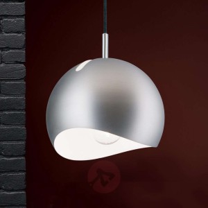 Okrągła lampa wisząca Bowl, satynowana